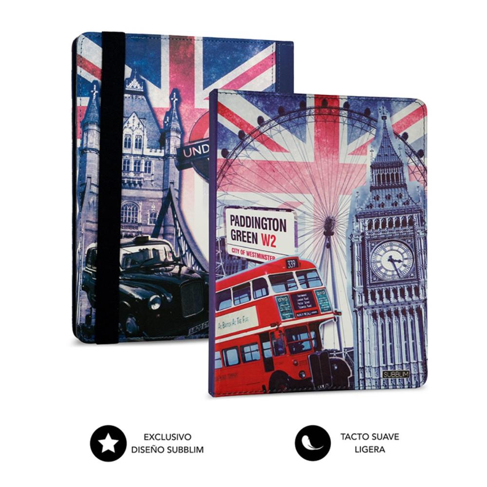 Funda + Teclado Subblim Keytab Usb Tipo C 10.1 Pulgadas England