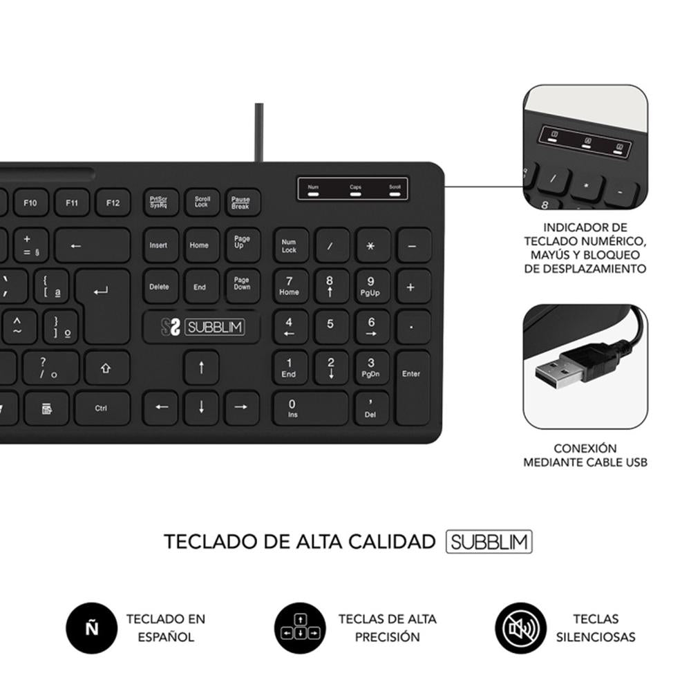 Teclado Subblim Subkbc - 0ssk50