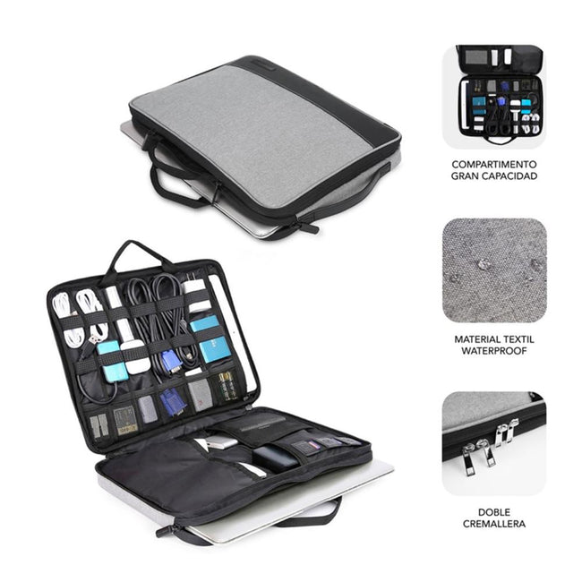 Funda Subblimi Advance Laptop Sleeve Para Portatil 13.3 Pulgadas - 14 Pulgadas Gris Main Image