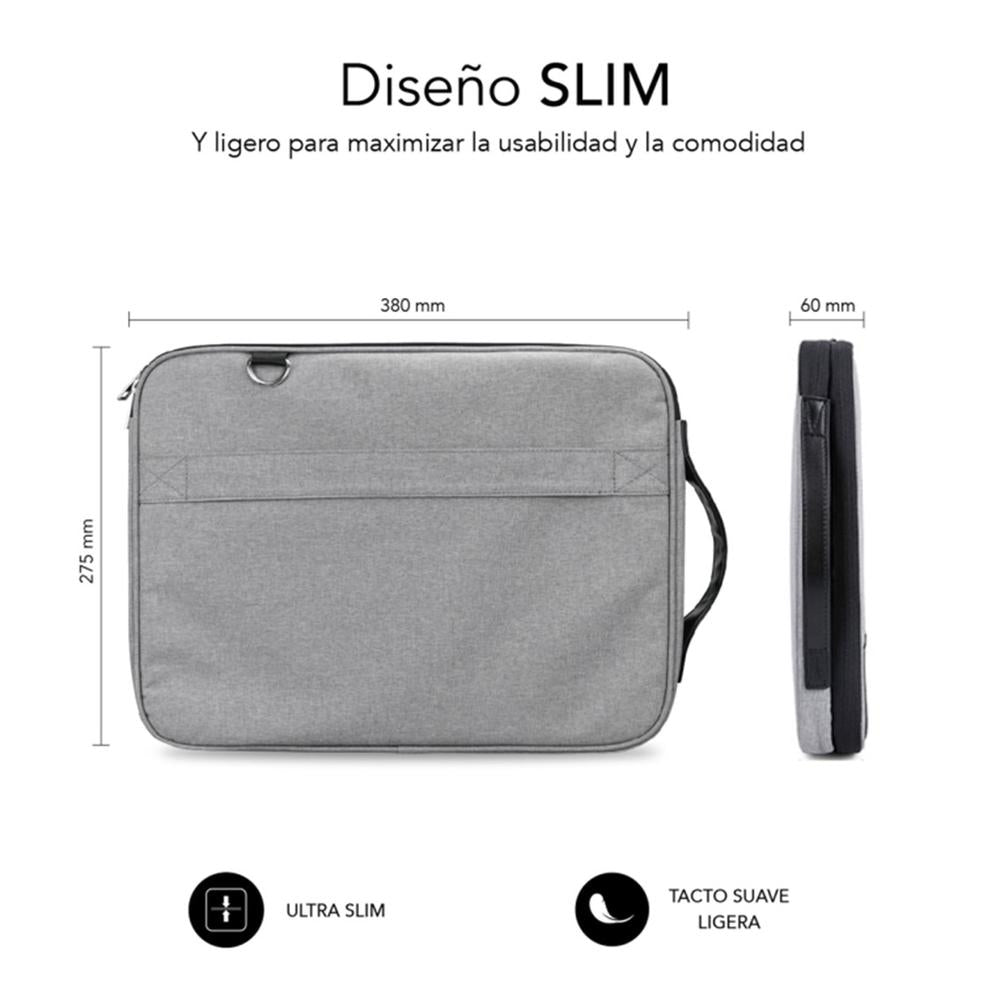 Funda Subblimi Advance Laptop Sleeve Para Portatil 13.3 Pulgadas - 14 Pulgadas Gris
