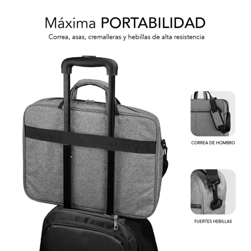 Maletin Subblim Elite Para Portatil 13.3 Pulgadas - 14 Pulgadas Gris