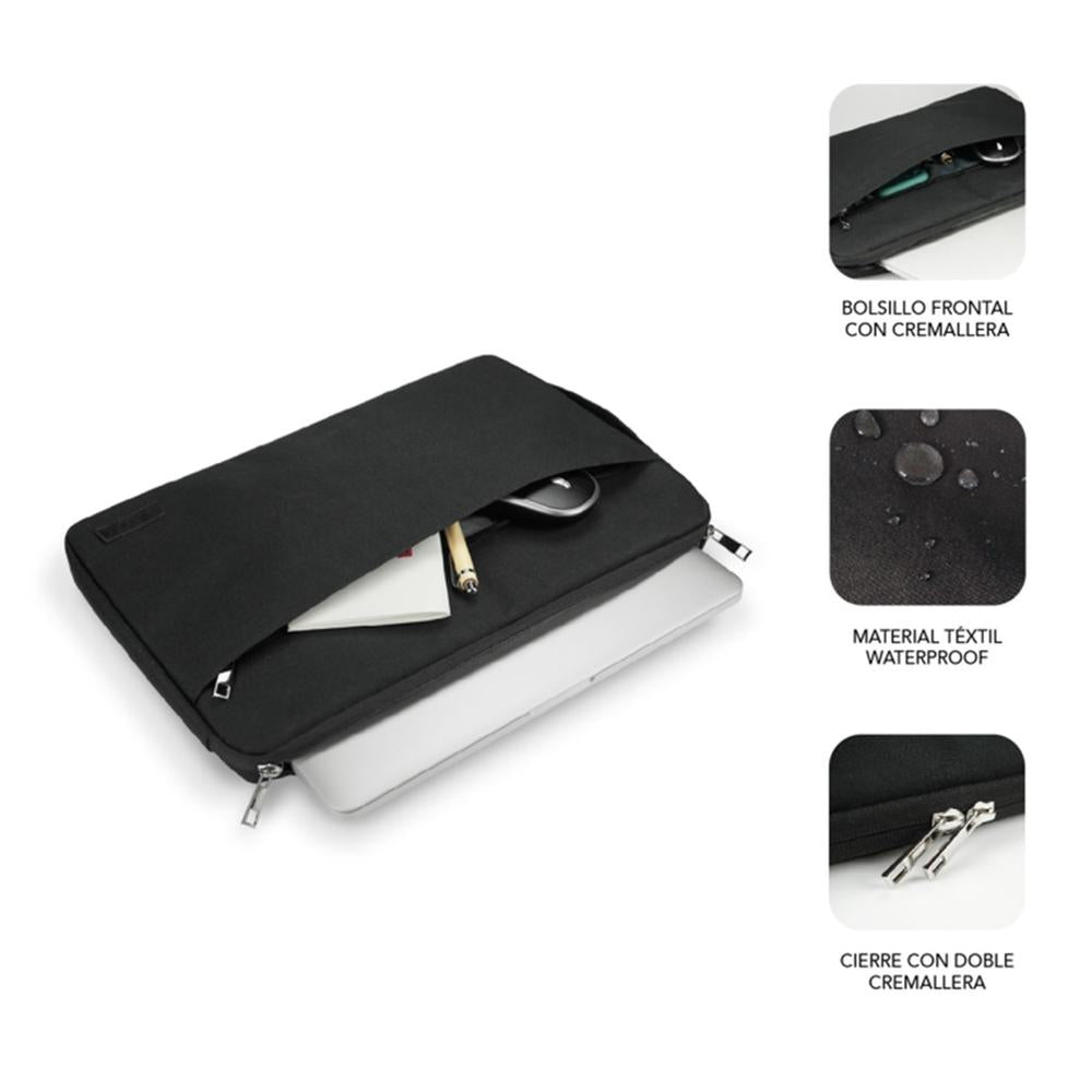 Funda Subblim Urban Laptop Sleeve Para Portatil 15.6 Pulgadas Negro