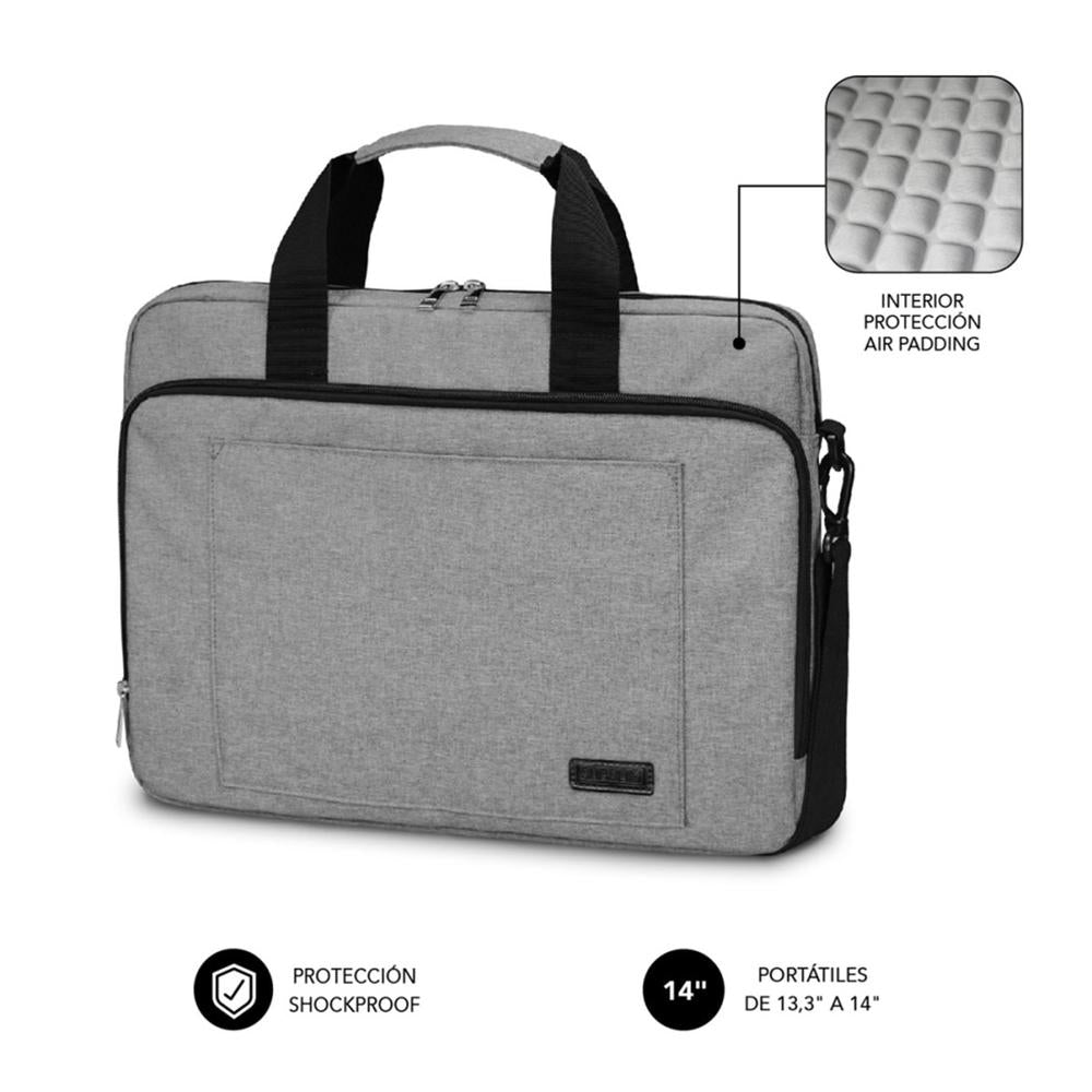 Maletin Subblim Air Padding Para Portatil 13.3 Pulgadas - 14 Pulgadas Gris