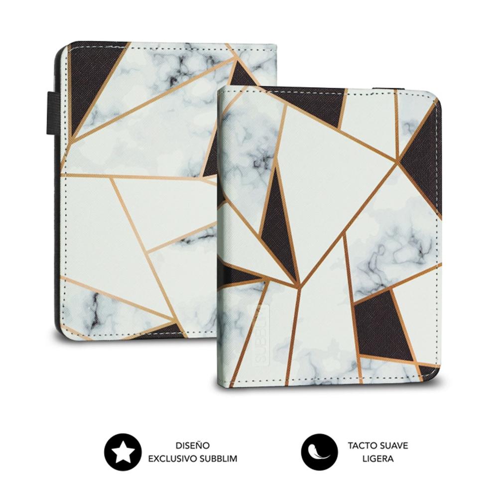 Funda Subblim Clever Ebook Case 6 Pulgadas Marmol Negro