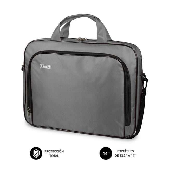 Maletin Subblim Oxford Para Portatil 13.3 Pulgadas - 14 Pulgadas Gris Hover Image