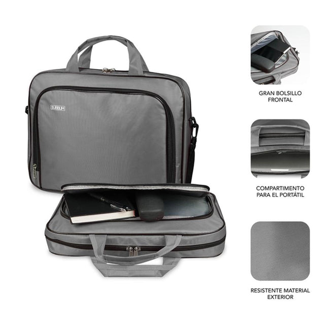 Maletin Subblim Oxford Para Portatil 13.3 Pulgadas - 14 Pulgadas Gris Main Image