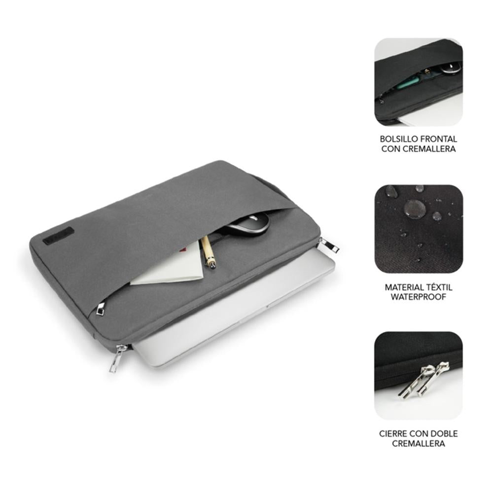 Funda Subblim Urban Laptop Sleeve Para Portatil 13.3 Pulgadas - 14 Pulgadas Gris