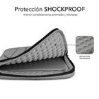 Funda Subblim Air Padding 360 Sleeve Para Portatil 13.3 Pulgadas - 14 Pulgadas Gris