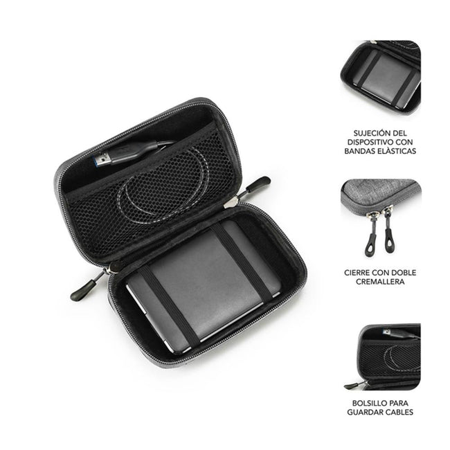 Funda Subblim Hdd Business Case Para Disco Duro 2.5 Pulgadas Gris Main Image