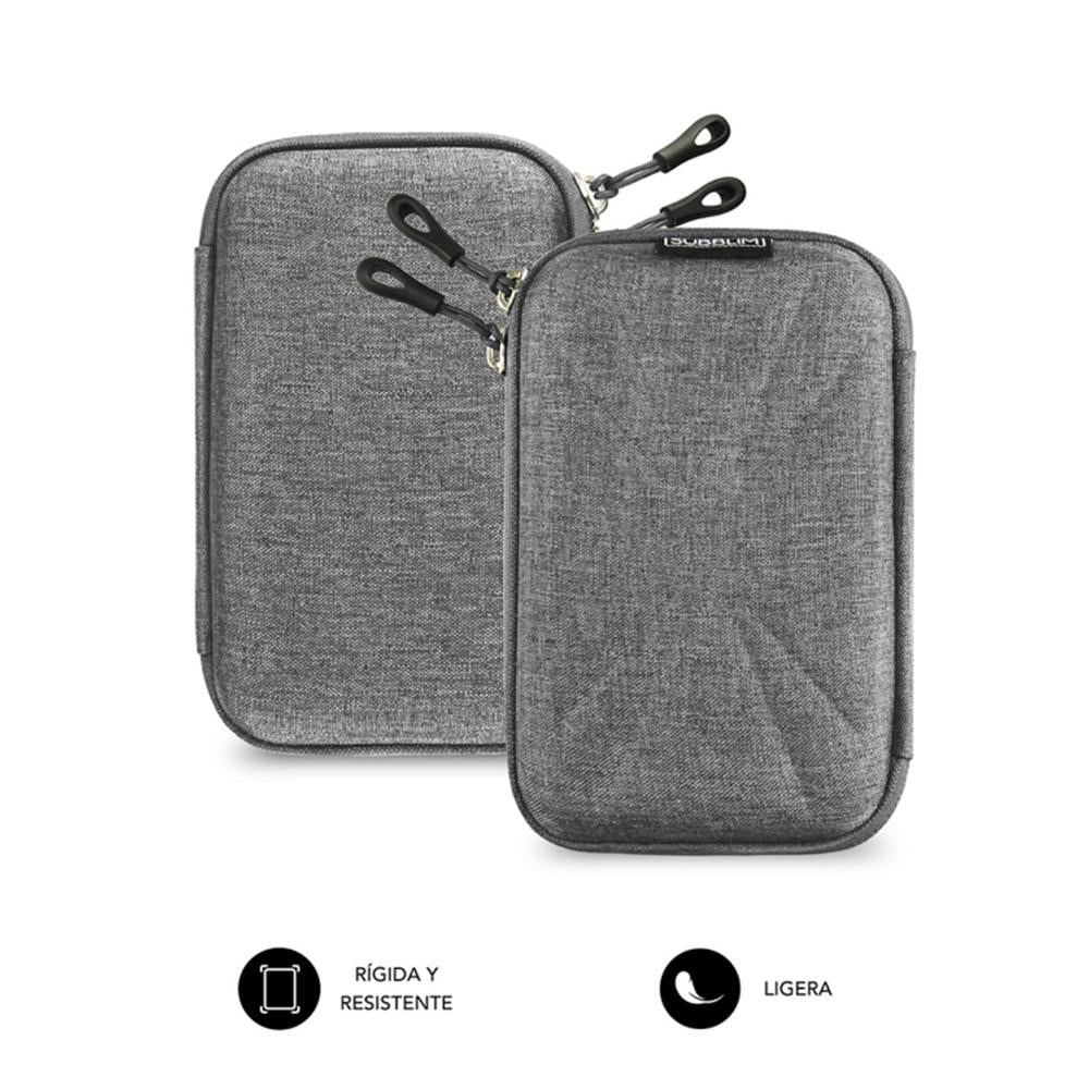 Funda Subblim Hdd Business Case Para Disco Duro 2.5 Pulgadas Gris