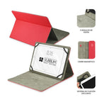 Funda Subblim Clever Para Stand Tablet 10.1 Pulgadas Rojo