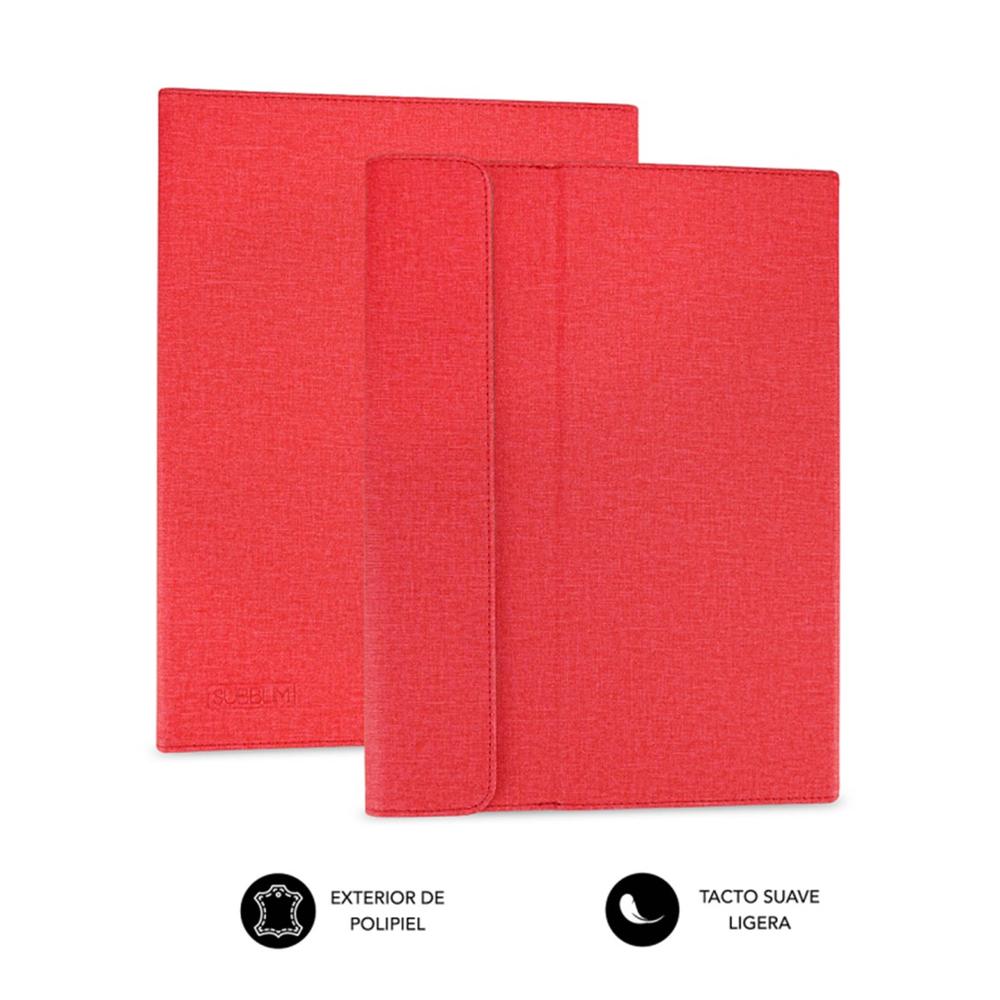 Funda Subblim Clever Para Stand Tablet 10.1 Pulgadas Rojo