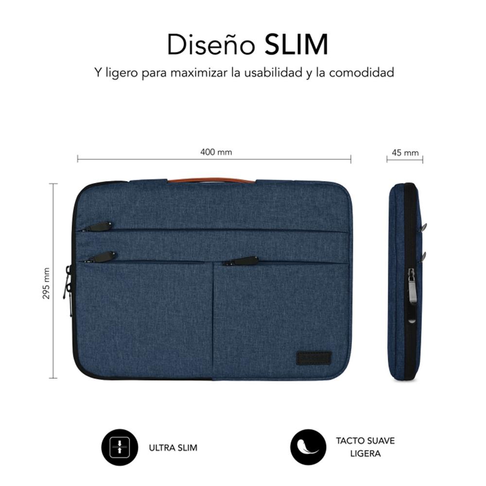 Funda Subblim Air Padding 360 Sleeve Para Portatil 15.6 Pulgadas Azul