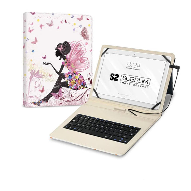 Funda + Teclado Subblim Para Tablet 11 Pulgadas Hadas Hover Image