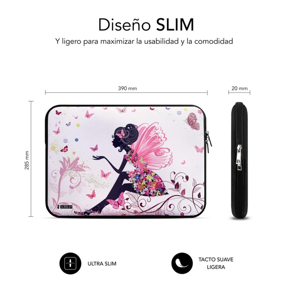 Funda Subblim Trendy Sleeve Para Portatil 15.6 Pulgadas Neo Hada