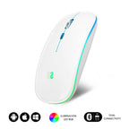 Raton Inalambrico Subblim Submo - Ldflat2 Blanco