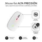 Raton Inalambrico Subblim Submo - Ldflat2 Blanco