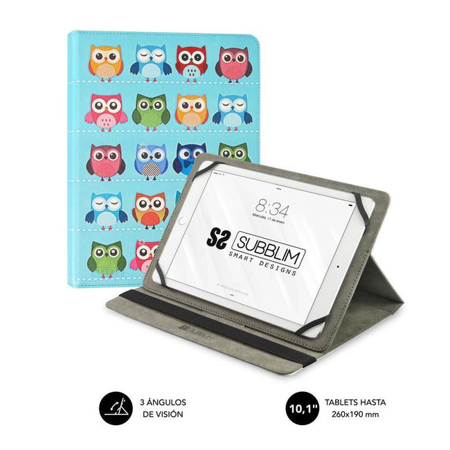 Funda Subblim Trendy Case Para Tablet 10.1 Pulgadas Buhos Hover Image