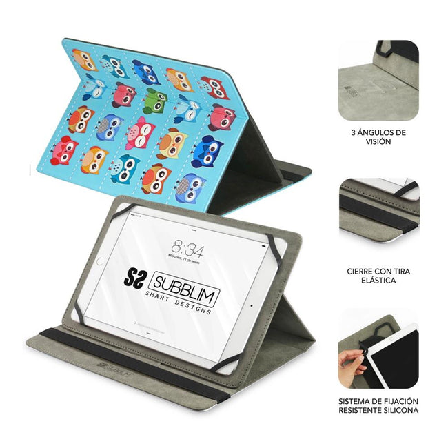 Funda Subblim Trendy Case Para Tablet 10.1 Pulgadas Buhos Main Image