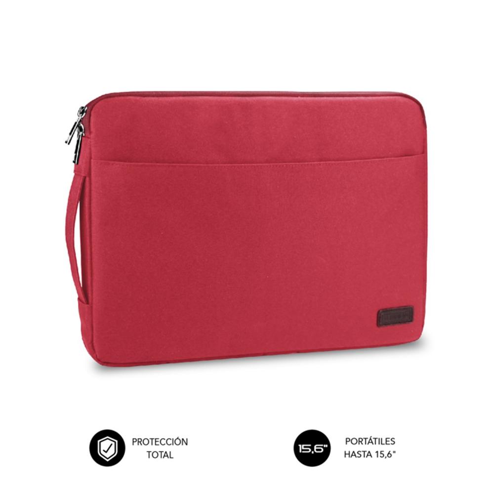 Funda Subblim Urban Laptop Sleeve Para Portatil 15.6 Pulgadas Rojo