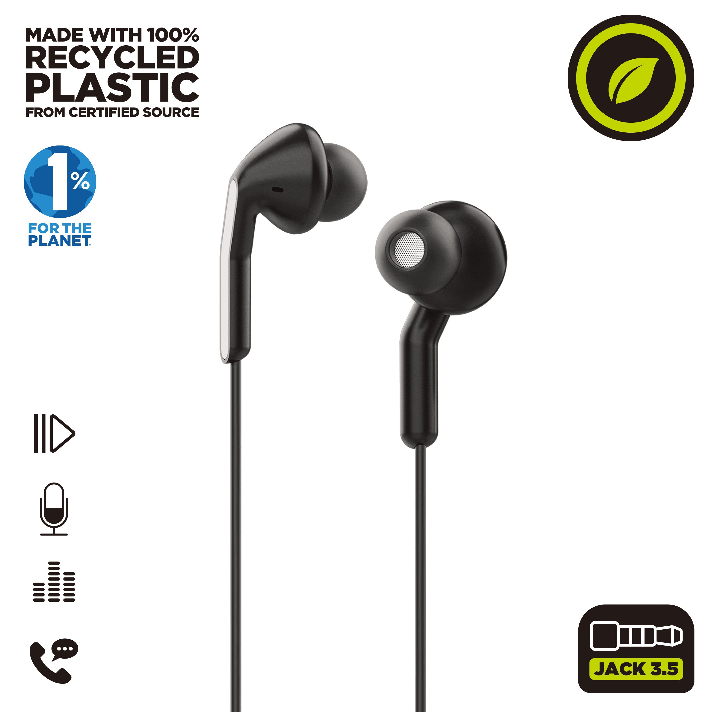 Auriculares Muvit E57 Negro