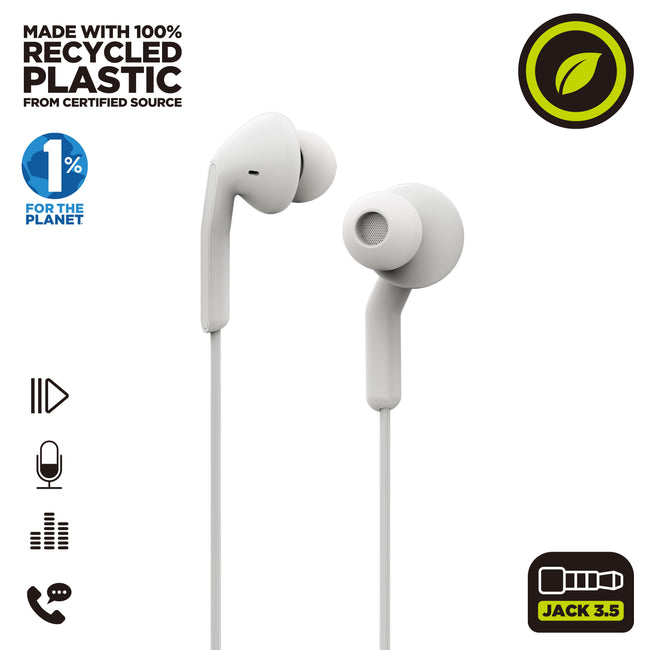 Auriculares Muvit E57 Blanco Main Image