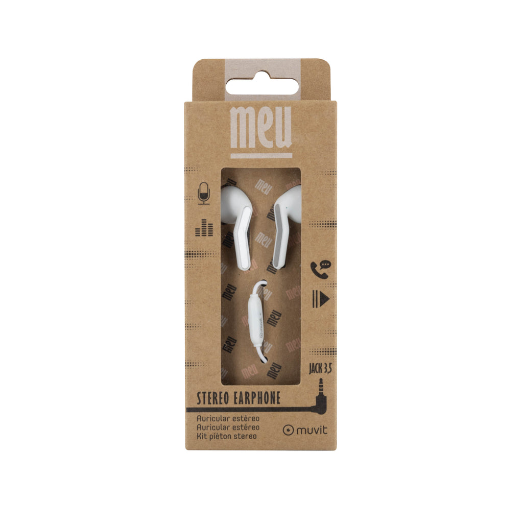 Auriculares Muvit Meu 3.5 Mm Blanco