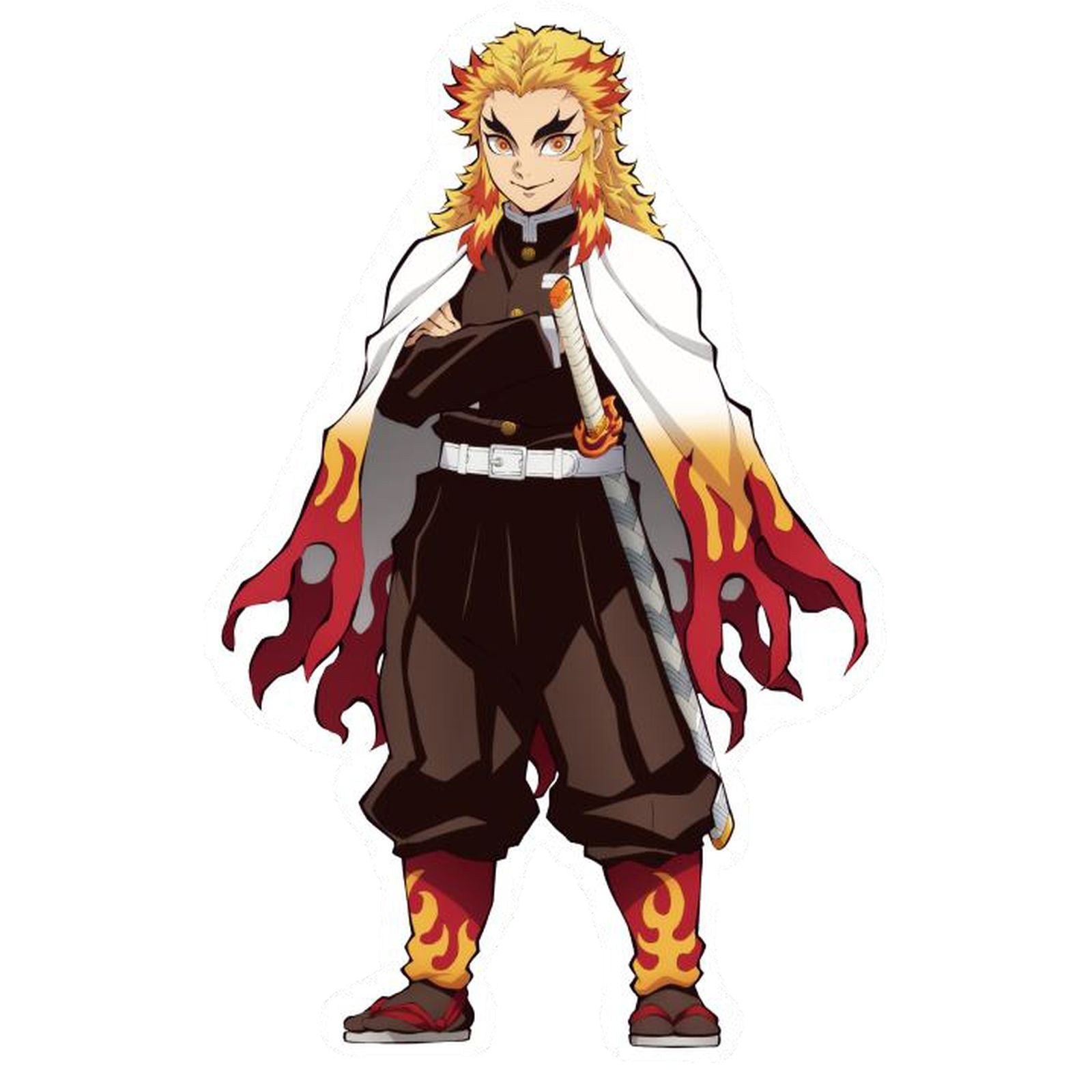 Lampara Neon Demon Slayer Kimetsu No Yaiba Rengoku 40 Cm
