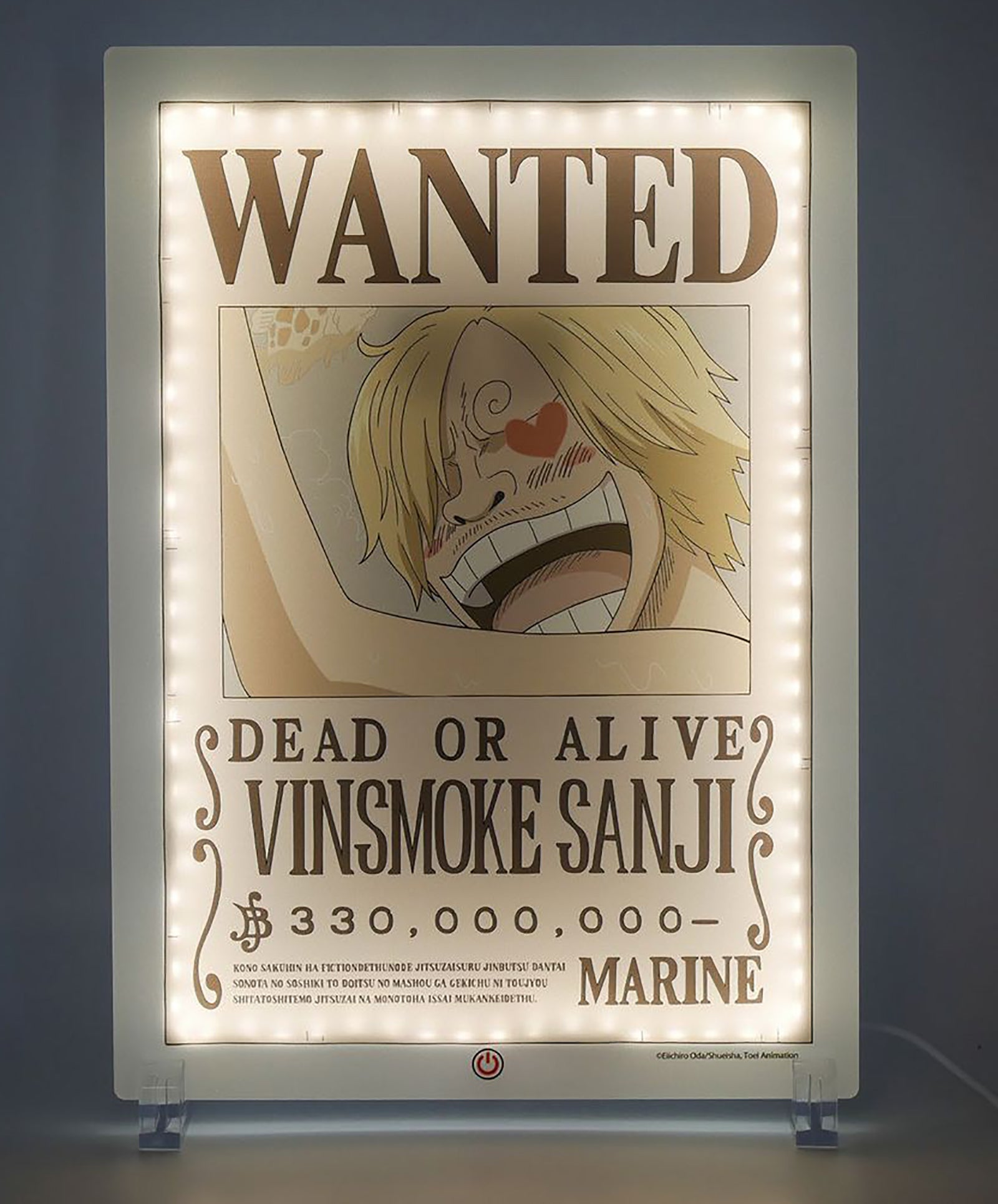 Lampara Led Neon Teknofun Madcow Entertainment Wanted One Piece Sanji 40 Cm