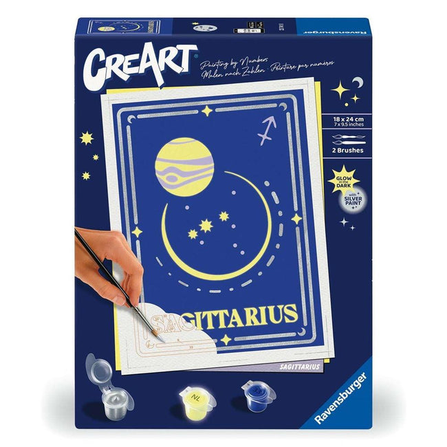 Kit Para Pintar Con Números Ravensburger Creart Serie Trend D Zodiac: Sagitario Hover Image