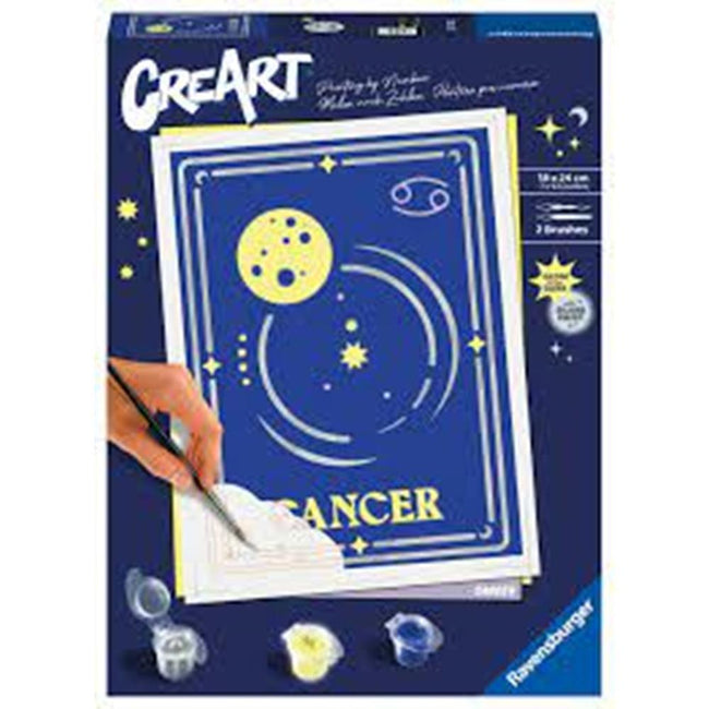 Kit Para Pintar Con Números Ravensburger Creart Serie Trend D Zodiac: Cancer Hover Image