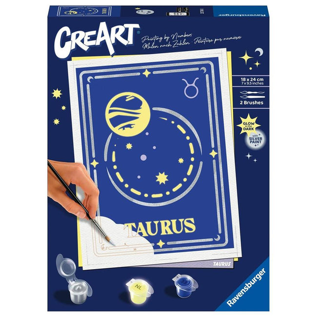 Kit Para Pintar Con Números Ravensburger Creart Serie Trend D Zodiac: Tauro Hover Image