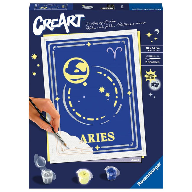 Kit Para Pintar Con Números Ravensburger Creart Serie Trend D Zodiac: Aries Hover Image