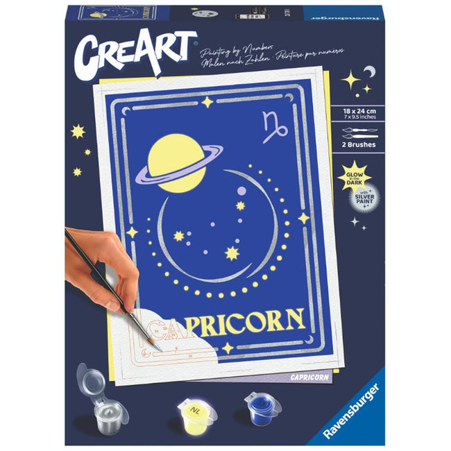 Kit Para Pintar Con Números Ravensburger Creart Serie Trend D Zodiac: Capricornio Hover Image