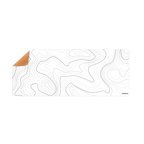 Alfombrilla Phoenix Stratos Para Ratón Escritorio Blanca 90 X 40 Cm Con Base De Corcho Y Superficie Cuero Pu