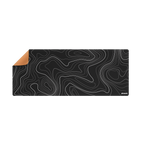 Alfombrilla Phoenix Stratos Para Ratón Escritorio Negra 90 X 40 Cm Con Base De Corcho Y Superficie Cuero Pu