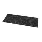 Alfombrilla Phoenix Stratos Para Ratón Escritorio Negra 90 X 40 Cm Con Base De Corcho Y Superficie Cuero Pu