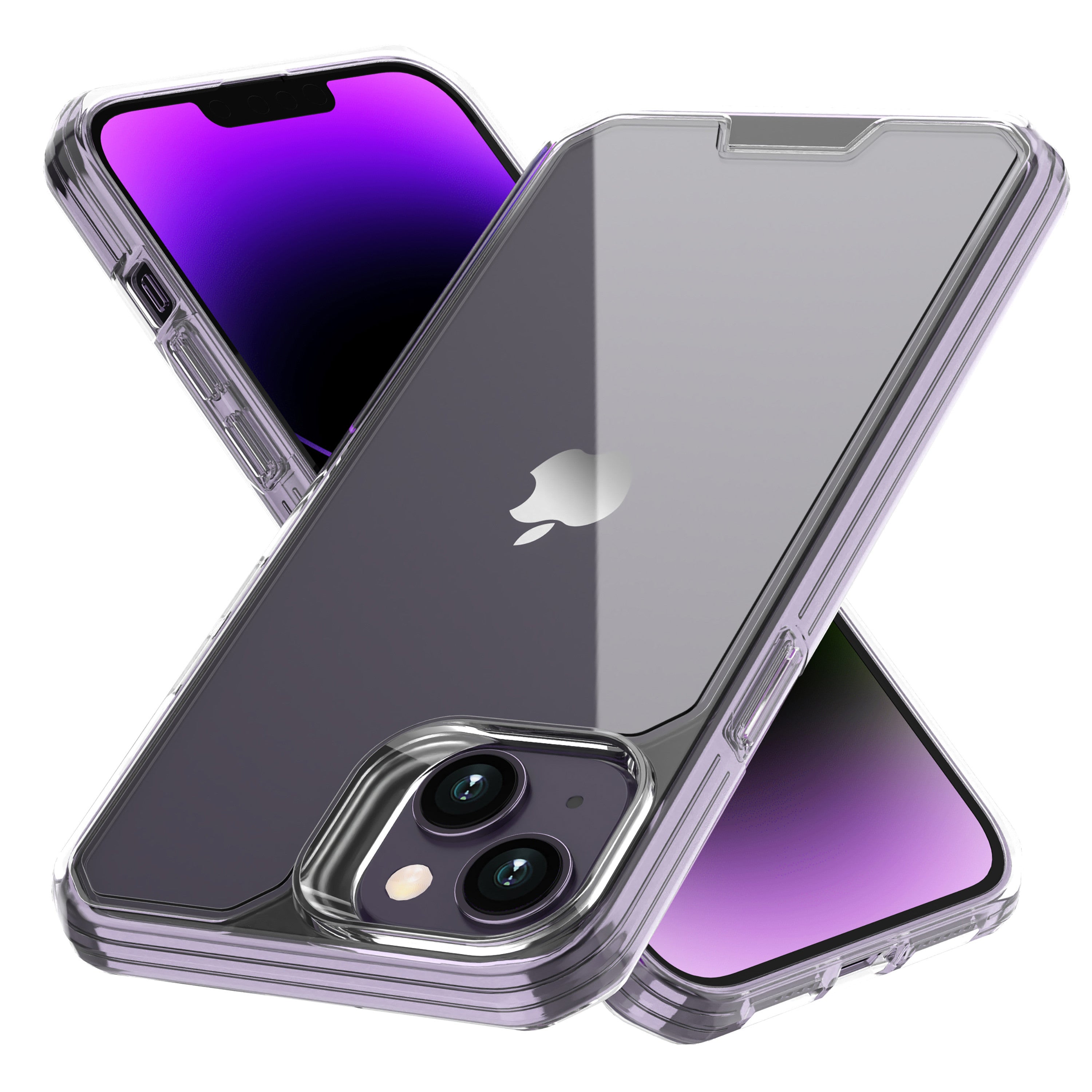 Funda Muvit Shockproof 2m Para Apple Iphone 14 Plus Transparente