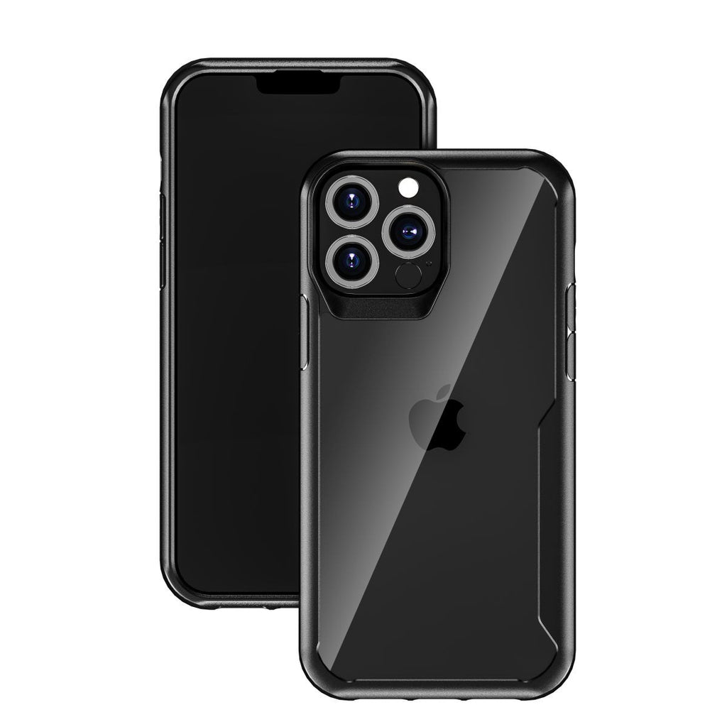 Funda Muvit Shockproof 2m Para Apple Iphone 13 Pro Transparente - Negra