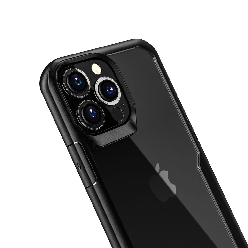 Funda Muvit Shockproof 2m Para Apple Iphone 13 Pro Max Transparente - Negra