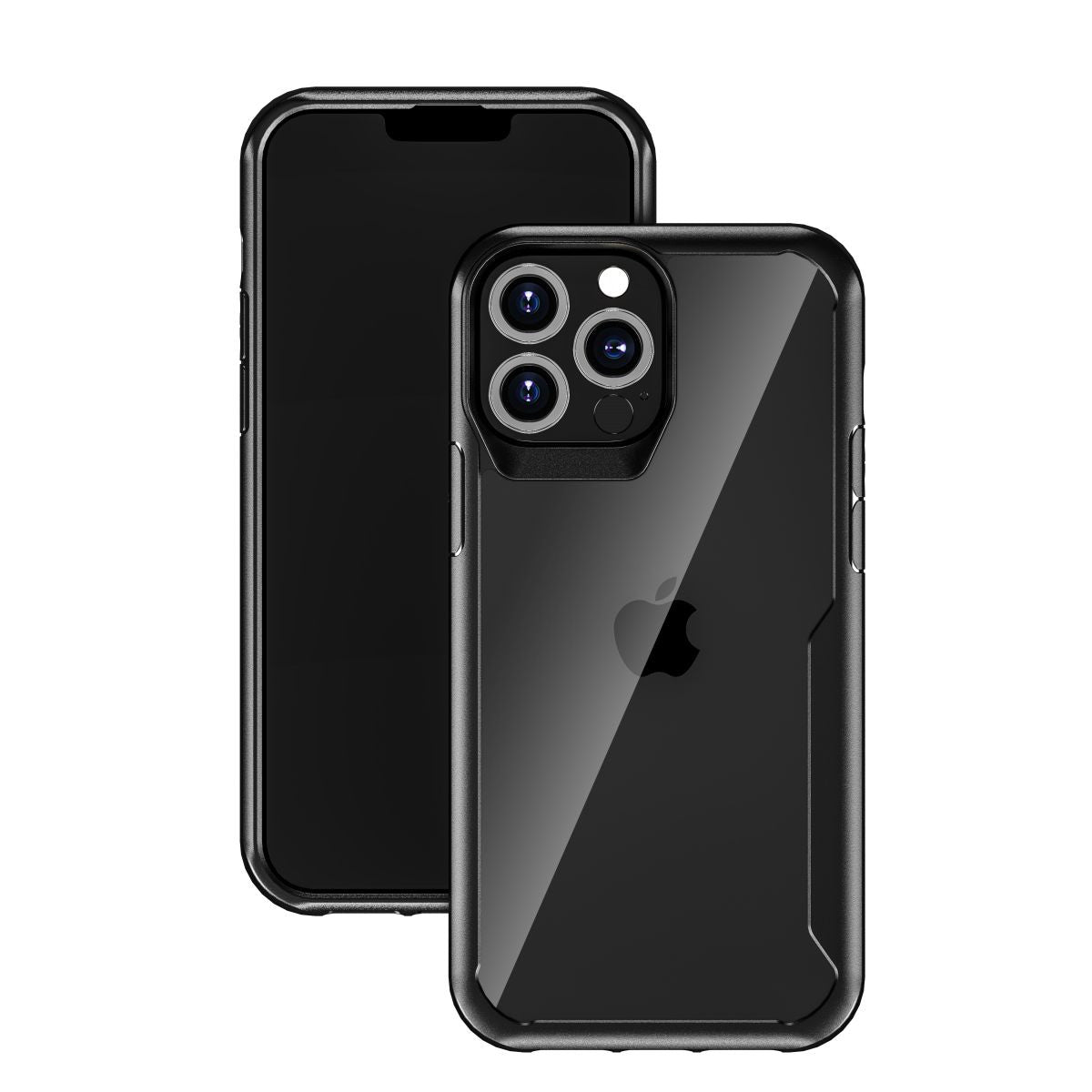 Funda Muvit Shockproof 2m Para Apple Iphone 13 Pro Max Transparente - Negra
