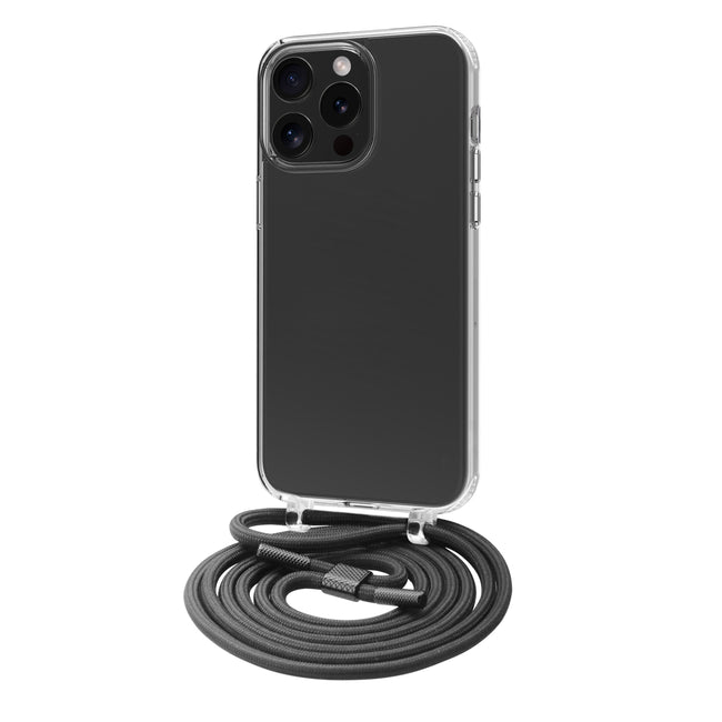 Funda Muvit Recycletek Para Apple Iphone 15 Pro Transparente + Colgante Negro Hover Image