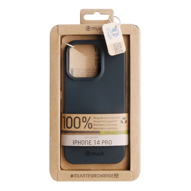 Funda Muvit Recycletek Para Apple Iphone 14 Pro Negra Hover Image