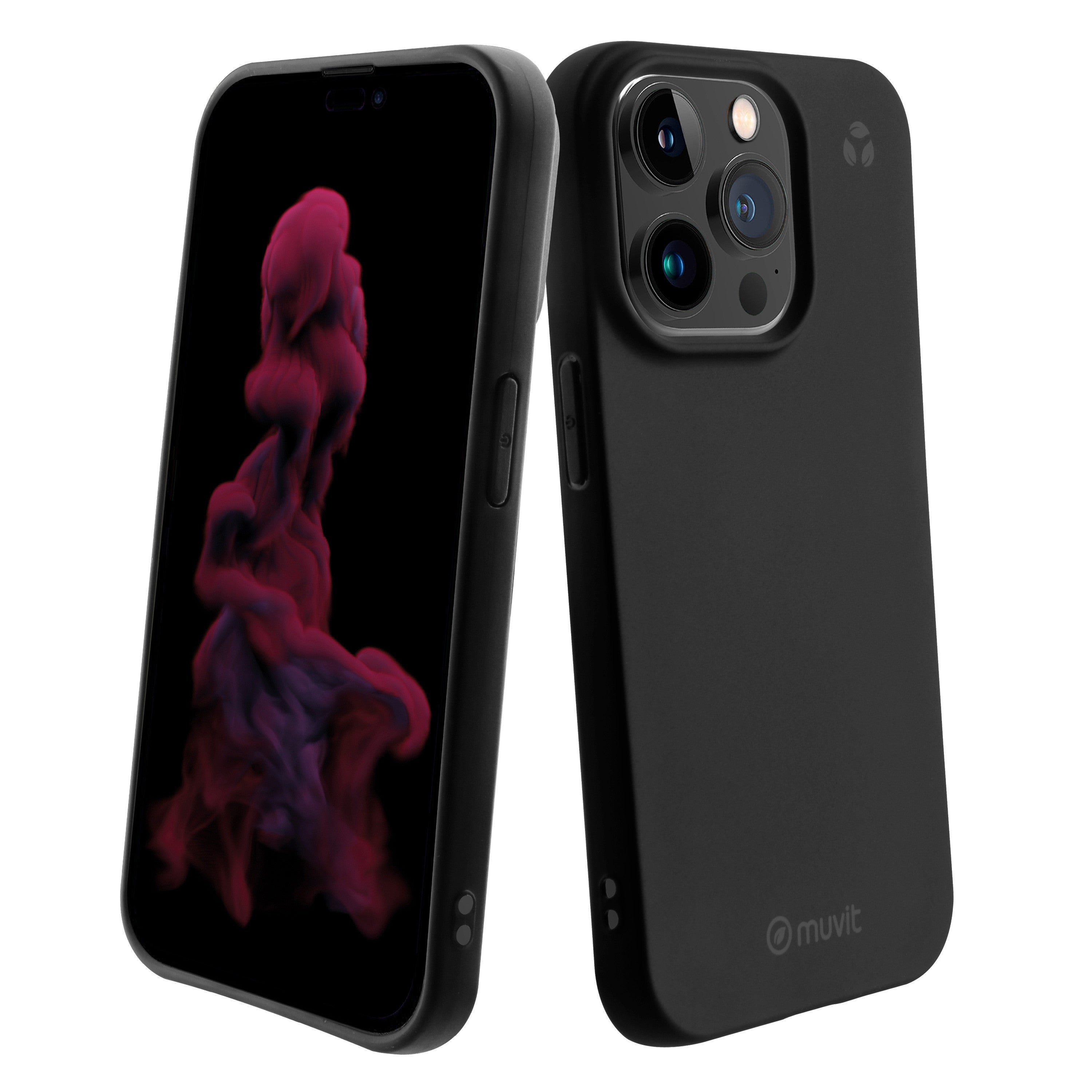 Funda Muvit Recycletek Para Apple Iphone 14 Pro Negra