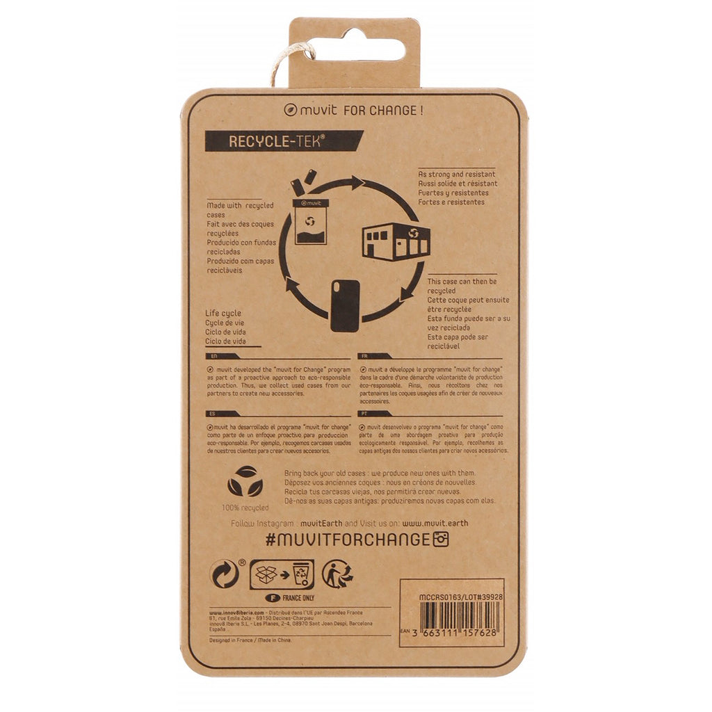 Funda Muvit Recycletek Para Apple Iphone 13 Pro Negra