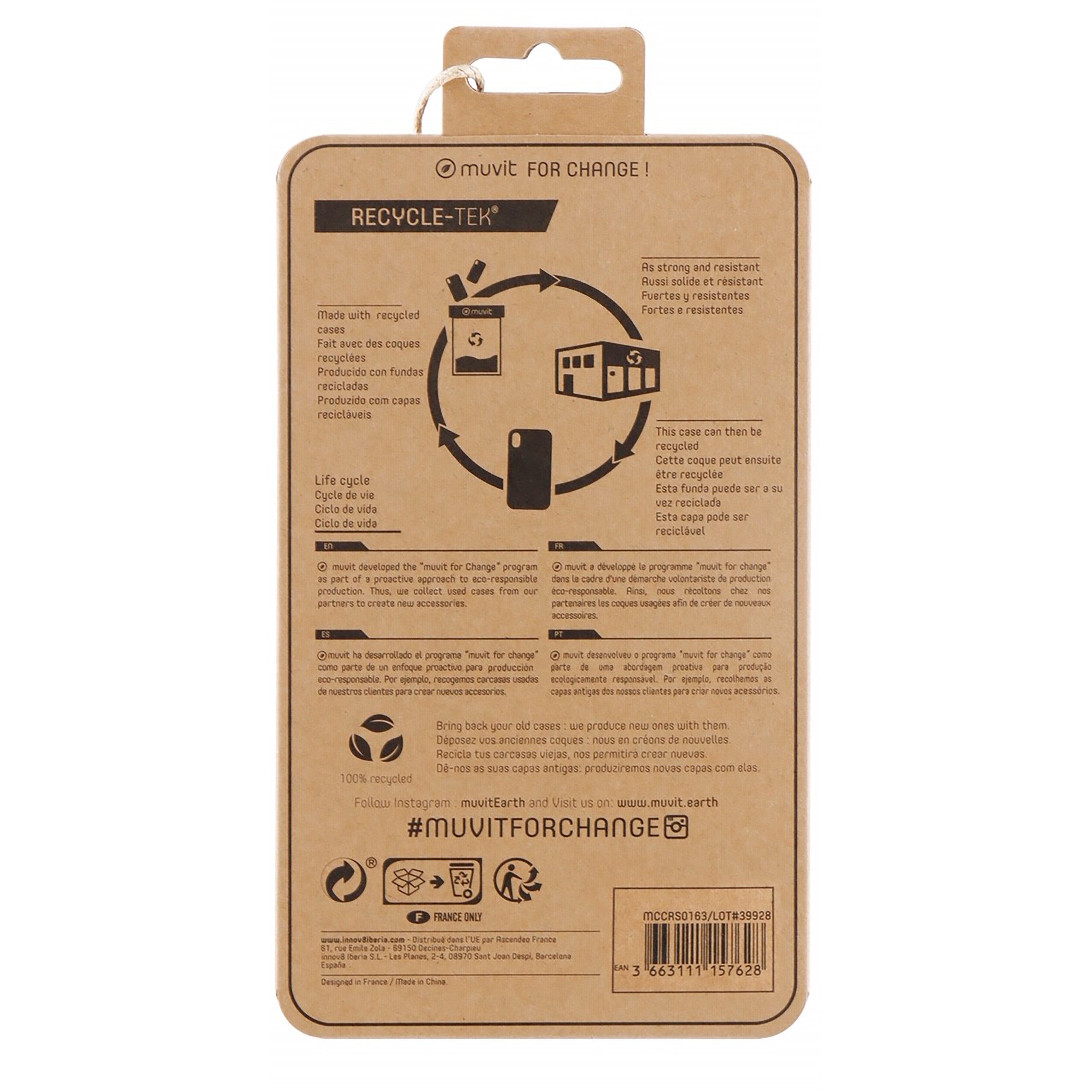 Funda Muvit Recycletek Para Apple Iphone 13 Pro Negra