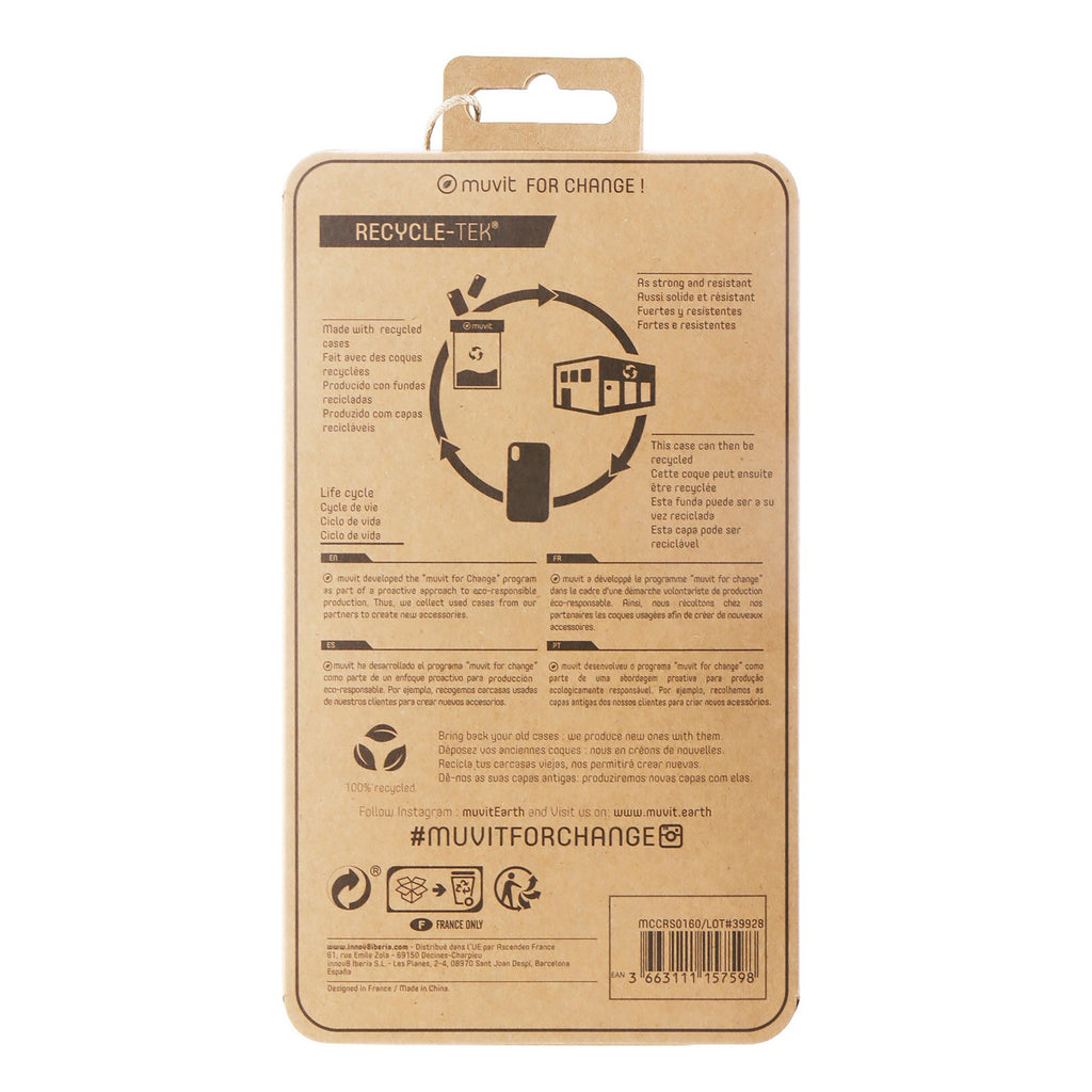 Funda Muvit Recycletek Para Apple Iphone 13 Pro Max Transparente