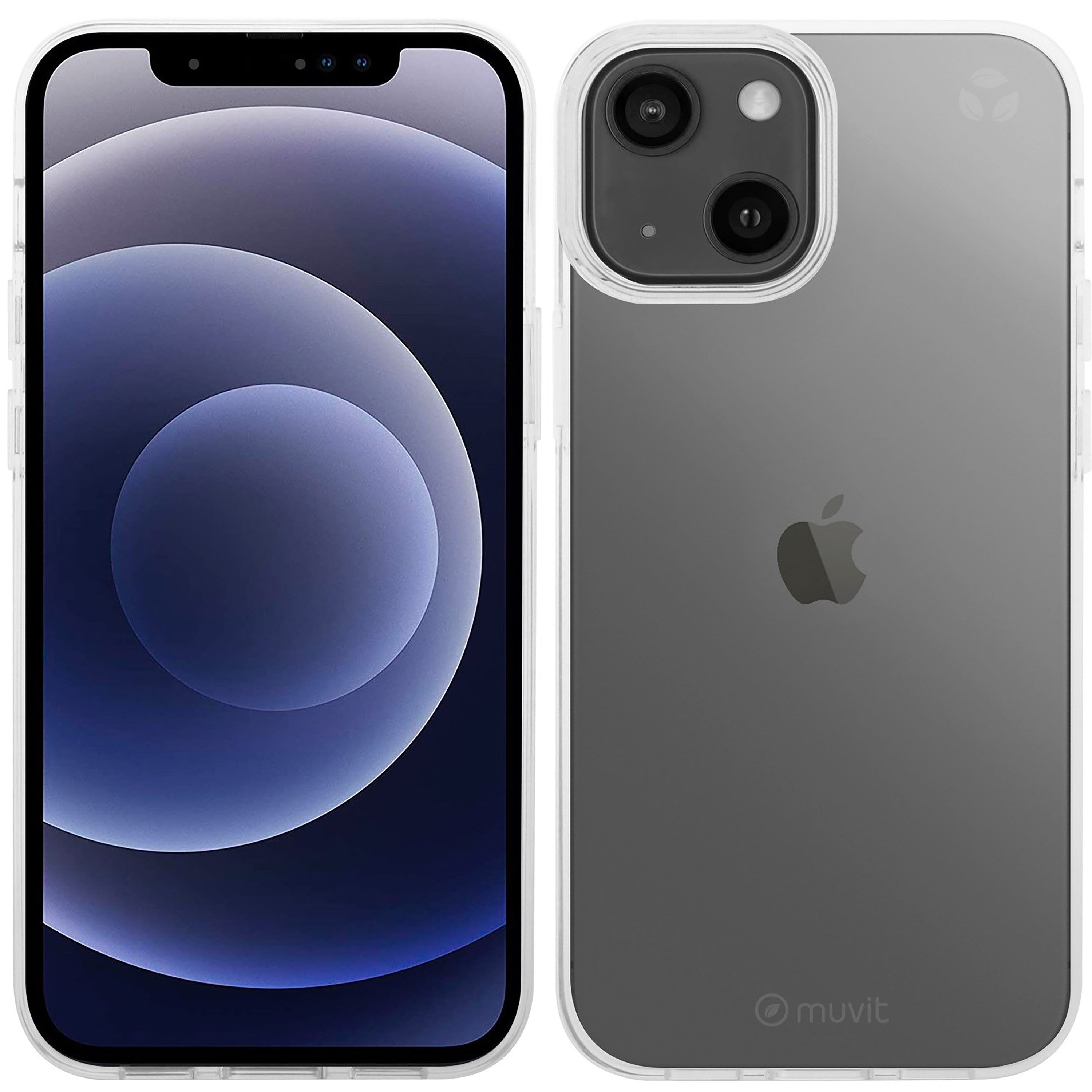Funda Muvit Recycletek Para Apple Iphone 13 Mini Transparente