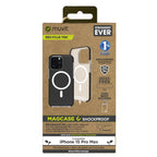 Funda Muvit Recycletek Magsafe Shockproof 3m Para Apple Iphone 15 Pro Max Transparente - Negra