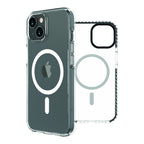 Funda Muvit Recycletek Magsafe Shockproof 3m Para Apple Iphone 14 Transparente - Negra